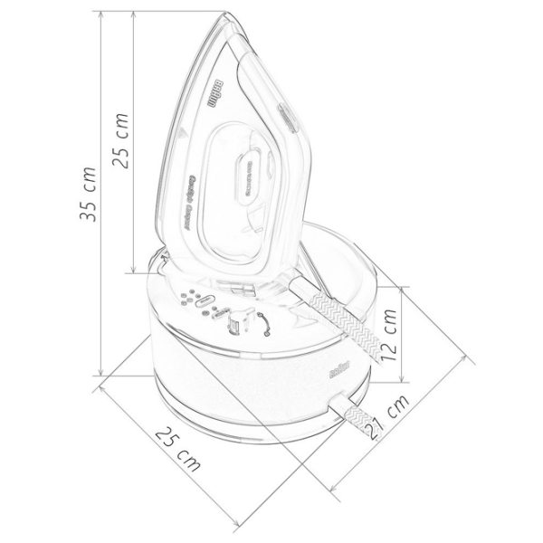 Fier de călcat Braun IS2043BL Blue 2200 W, 110 g/ min, 1.3 l, Aluminiu anodizat photo 6