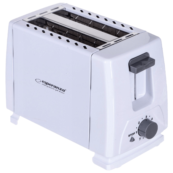 Toster Esperanza EKT001 White 600 W, Numărul de grade de prăjire: 7 photo 1
