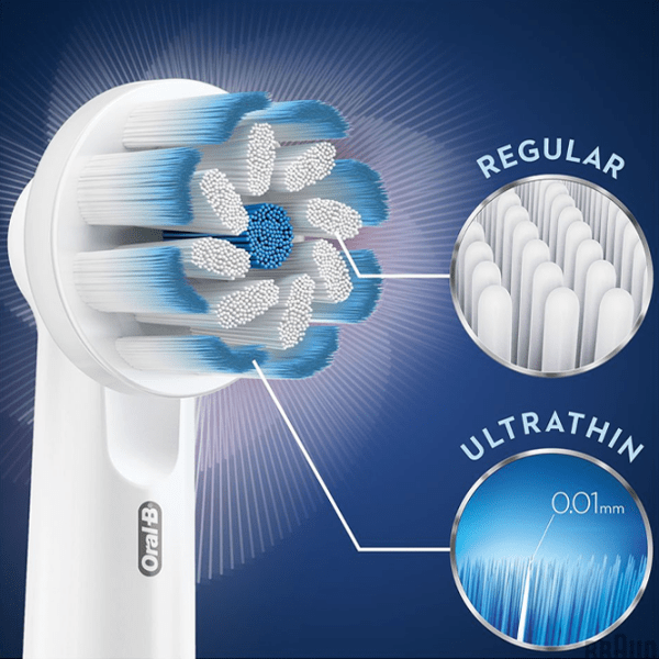 Rezervă pentru periuțe de dinți Braun EB60/ 4 White Pentru maturi photo 3