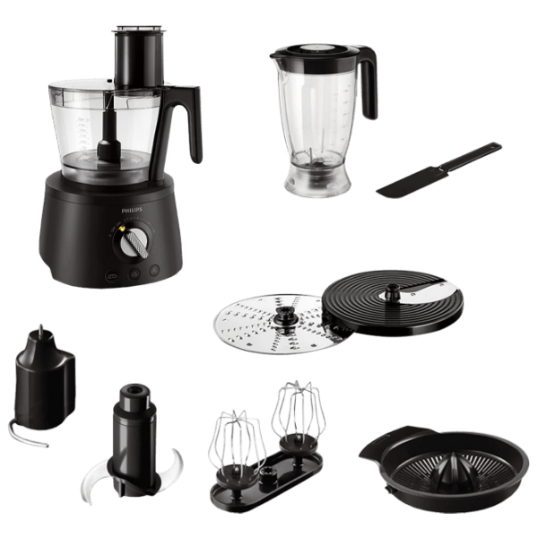 Robot de bucătărie Philips HR7776/ 90 Black 1300 W, Mecanic, Numărul de viteze: 12 photo 1