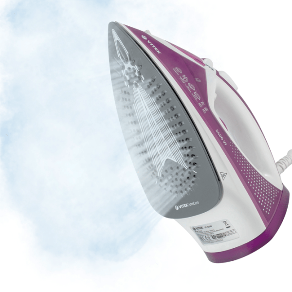 Fier de călcat Vitek VT-8346 Pink 2400 W, , 0.3 l, Ceramică photo 4