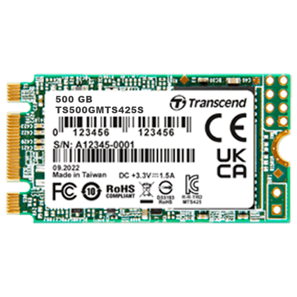 SSD Transcend TS500GMTS425S M.2 500 ГБ Скорость чтения: 530 MБ/ с,
Скорость записи: 480 MБ/ с photo 1