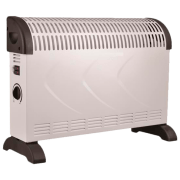 Convector Eurolamp 147-29113 White 20 m², 2000 W, Mecanic, Pe podea