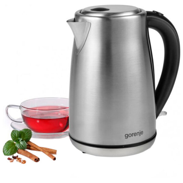Ceainic electric Gorenje K17S Silver 2000 W, 1.7 l, Material interior: Inox photo 3
