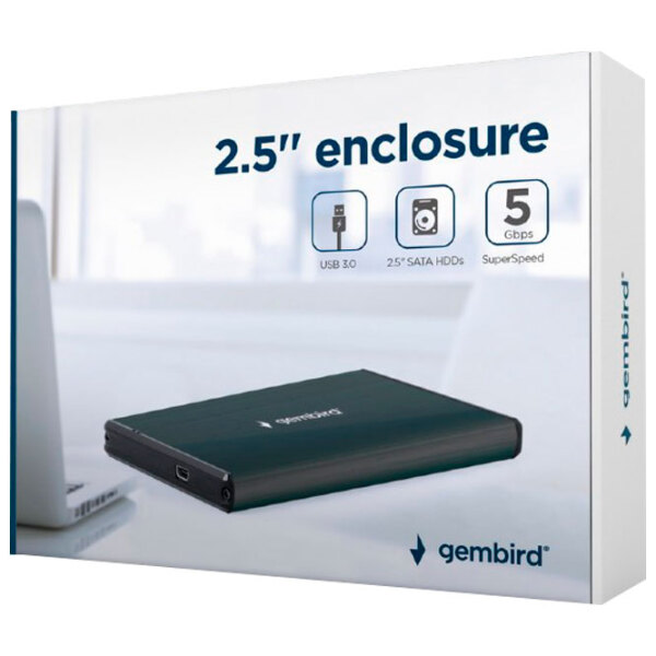 Carcasă externă pentru HDD Gembird EE2-U3S-2-G Green USB 3.0 photo 2
