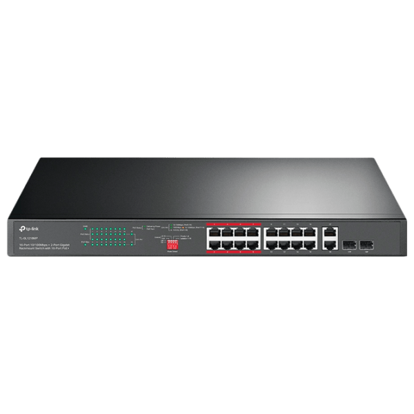 Switch TP-Link TL-SL1218MP Black 7.2 Gbit/ s photo 1