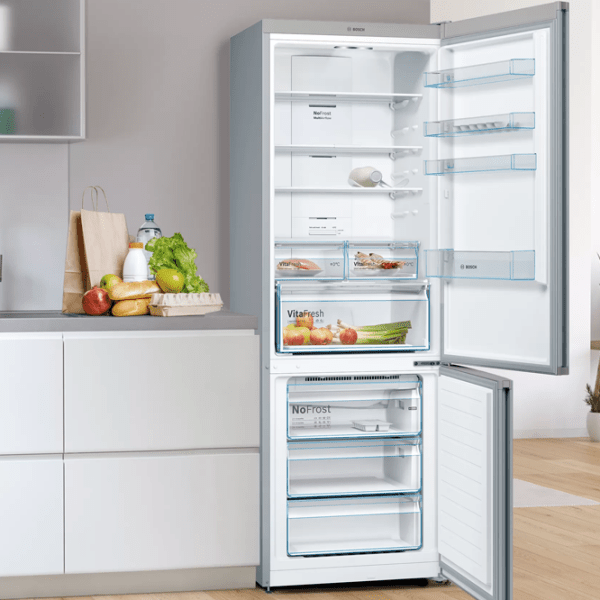 Frigider Bosch KGN49XLEA Inox 222l/ No Frost, 108l/ No Frost, E photo 8