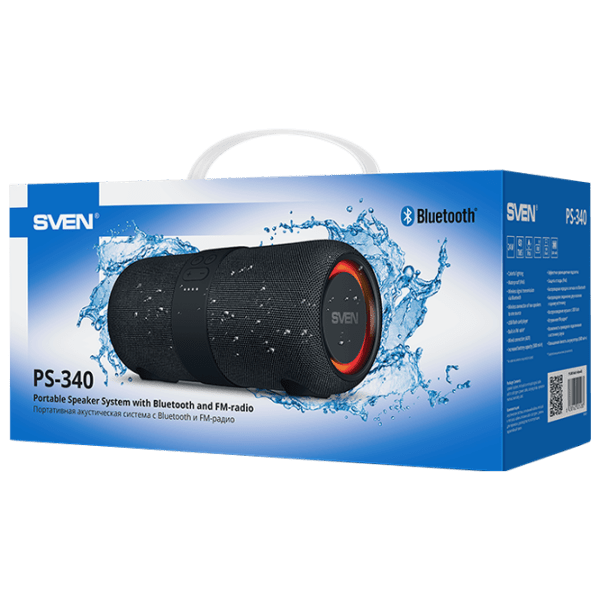 Boxă portabilă Sven PS-340 Black 2 x 12 W photo 8