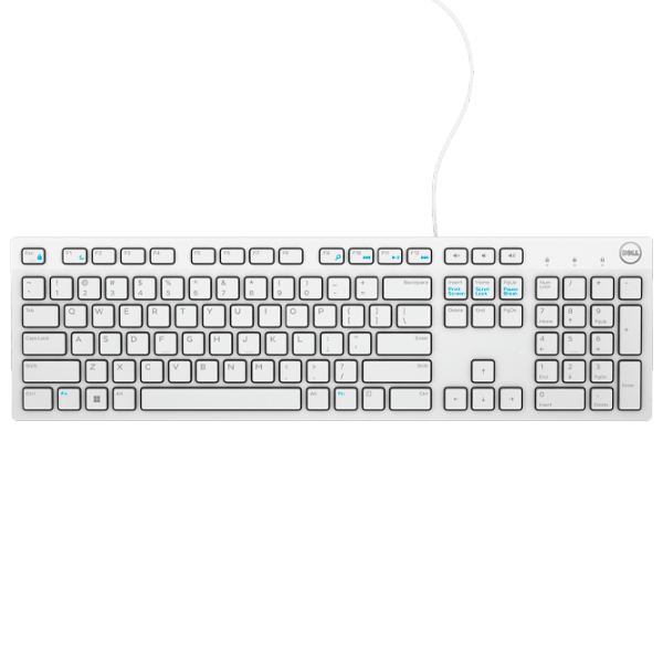 Клавиатура Dell KB216 Белый Для дома и офиса, Проводная photo 1