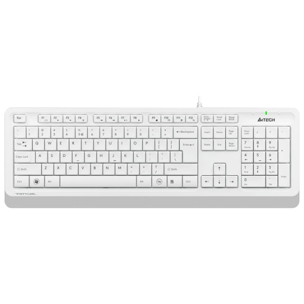 Клавиатура и Мышь A4Tech F1010 Белый Для дома и офиса, Проводная photo 2
