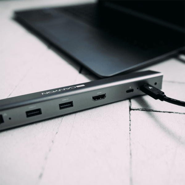 Adapter Canyon DS-6 6-in-1 Gray USB Type-C photo 4