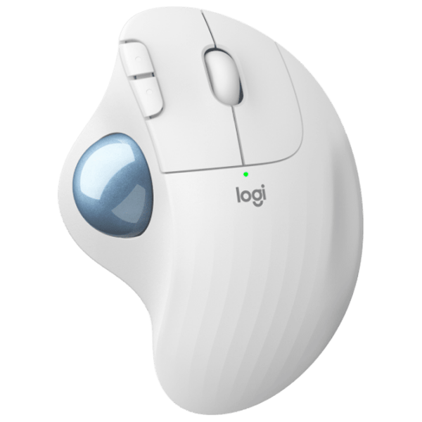 Mouse Logitech M575 White Fără fir, 2000 dpi photo 1