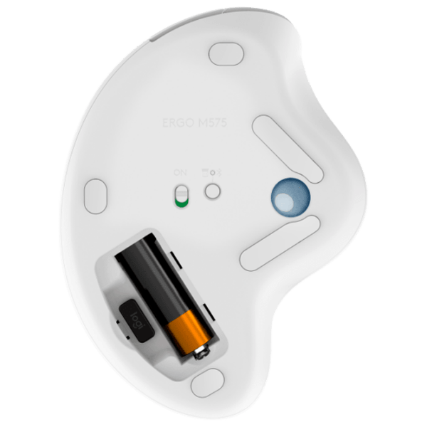 Mouse Logitech M575 White Fără fir, 2000 dpi photo 5
