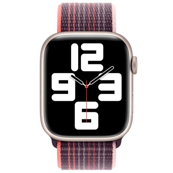 Curelușă Apple Watch Elderberry Sport Loop Violet Pink  photo 3