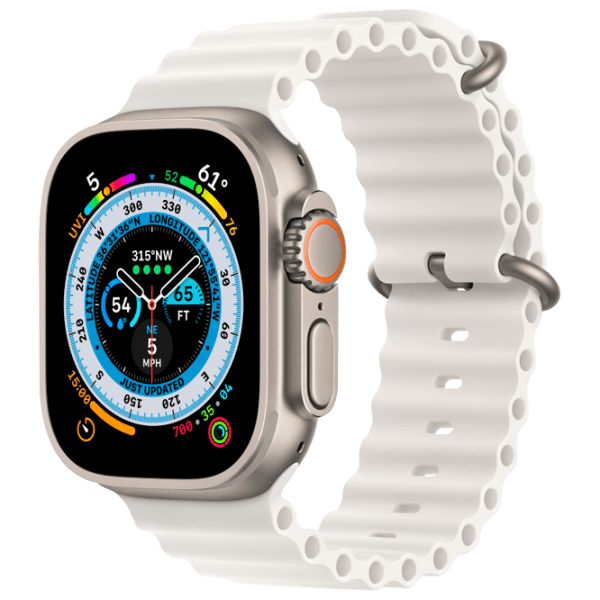 Curelușă Apple Watch Ocean Band White  photo 1