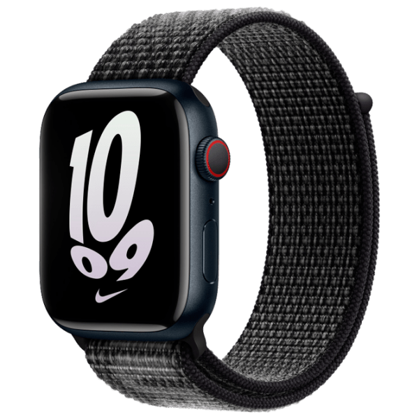 Ремень Apple Watch White Nike Sport Loop Черный Серый  photo 1