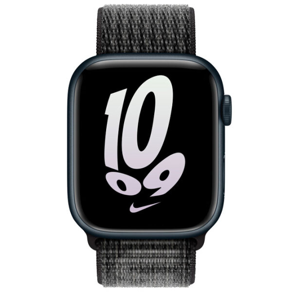 Ремень Apple Watch White Nike Sport Loop Черный Серый  photo 3