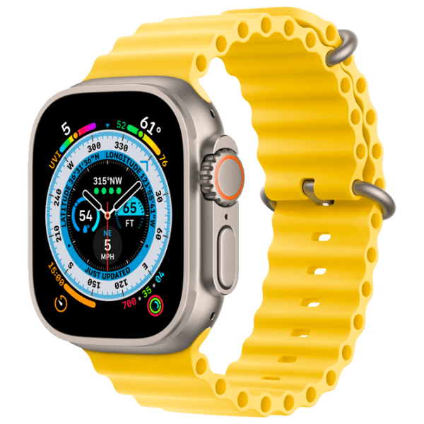 Curelușă Apple Watch Ocean Band Yellow  photo 1