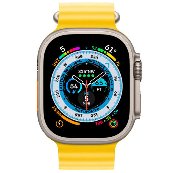 Curelușă Apple Watch Ocean Band Yellow  photo 3
