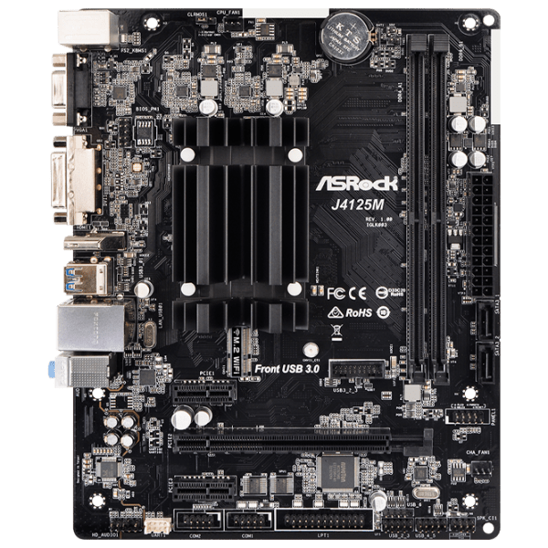 Материнская плата ASRock J4125M mATX  photo 1