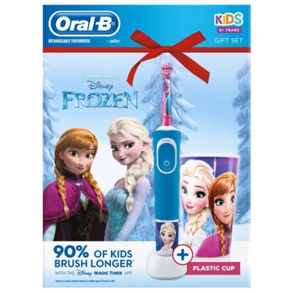 Зубная электрощетка Braun Kids Vitality D100 Frozen Синий  photo 2