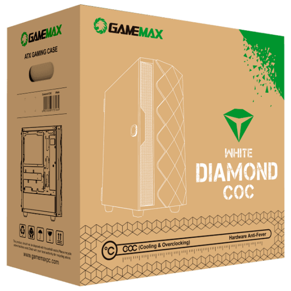 Carcasă Gamemax Diamond COC White micro ATX photo 11