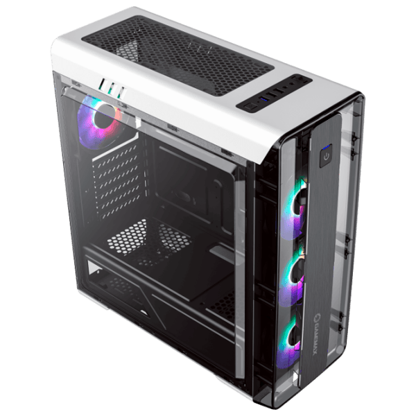 Carcasă Gamemax MoonLight FRGB White ITX photo 4