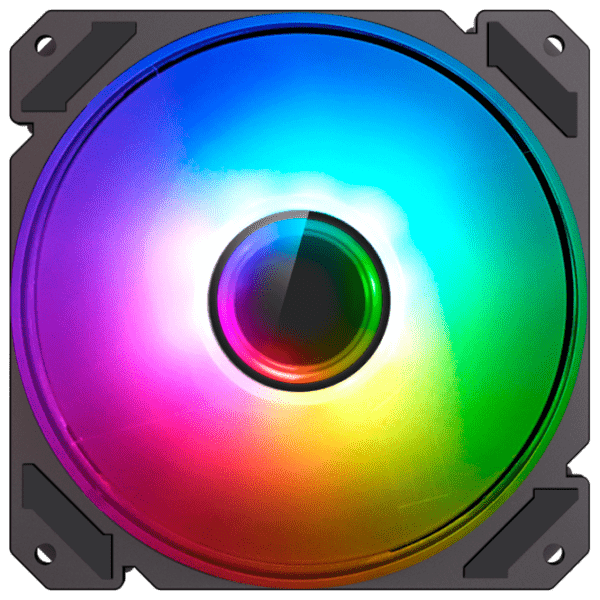 Cooler Gamemax FN-14 Rainbow-C9 Black  photo 5