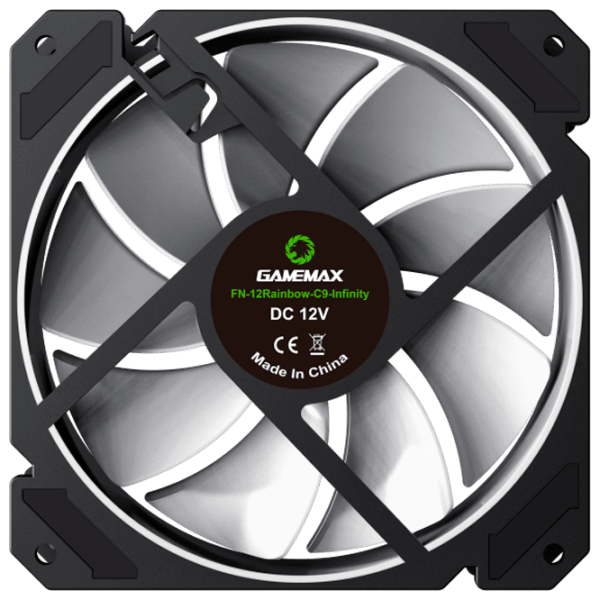 Кулер Gamemax FN-12 Rainbow-C9 Черный  photo 6