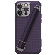 Husă pentru smartphone Apple iPhone 14 Pro Max (Strap Magnetic) Dark Purple Nillkin, PC, Back