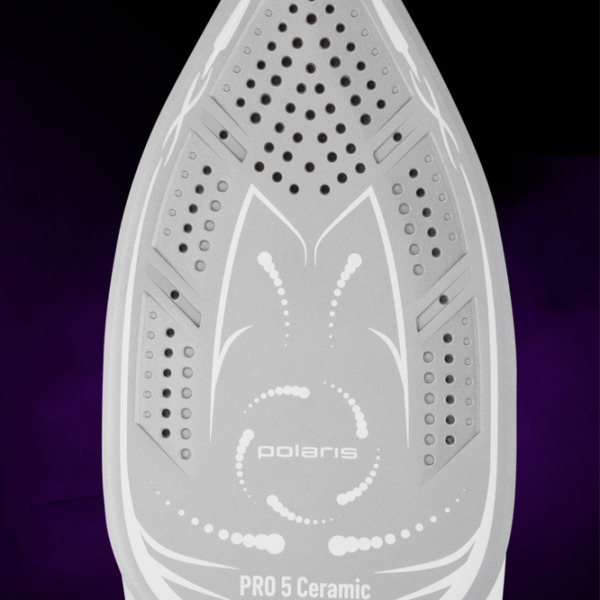 Fier de călcat Polaris PSS7570K Purple 3000 W, 120 g/min, 1.5 l, Ceramică photo 5