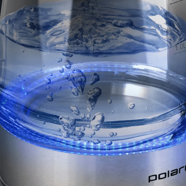 Ceainic electric Polaris PWK1719CGL Silver 2200 W, 1.7l, Material interior: Sticlă photo 5
