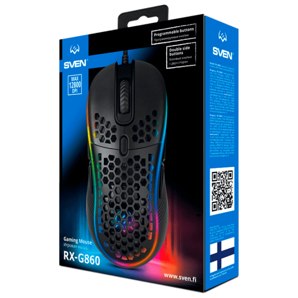 Mouse Sven RX-G860 Black Cu fir / 12800 dpi photo 8
