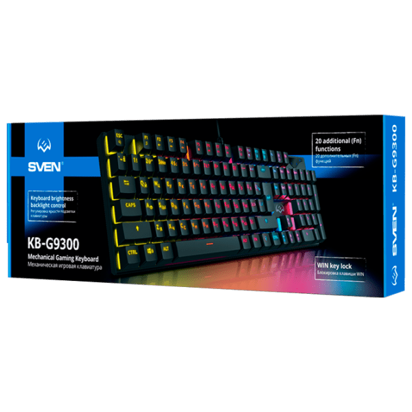 Tastatură Sven KB-G9300 Black Gaming, Cu fir photo 6