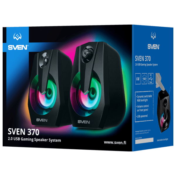 Аудиосистема Sven 370 Черный  photo 5