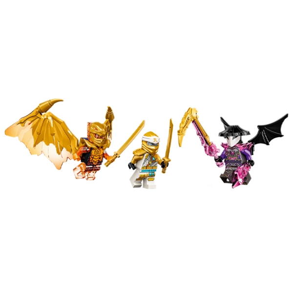 Constructor LEGO Zane's Golden Dragon Jet Multicolor Numărul de piese 258, 7+ photo 2