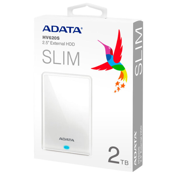 Unitate externă de stocare HDD ADATA HV620S 2 TB White  photo 5