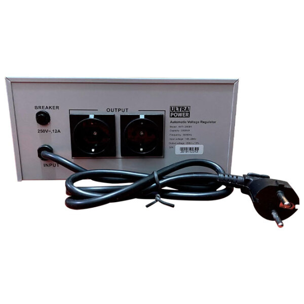 Стабилизатор напряжения Ultra Power AVR-2008A (2000/ 2008) Черный  photo 3