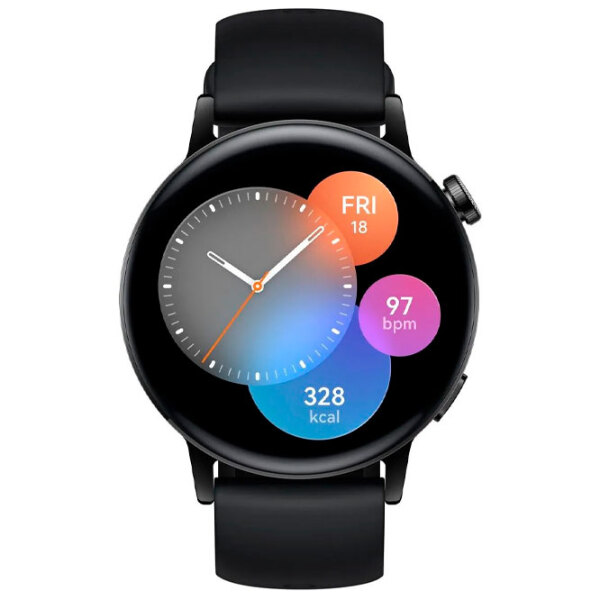 Ceas inteligent Huawei Watch GT 3 Black 1.32" | 42 mm | Oțel inoxidabil/ Fluoroelastomer
| MIL-B19 photo 3