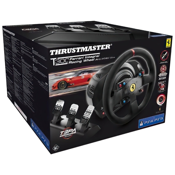 Volan Thrustmaster T300 Ferrari Integral Racing Wheel Black Cu fir / buttons photo 5
