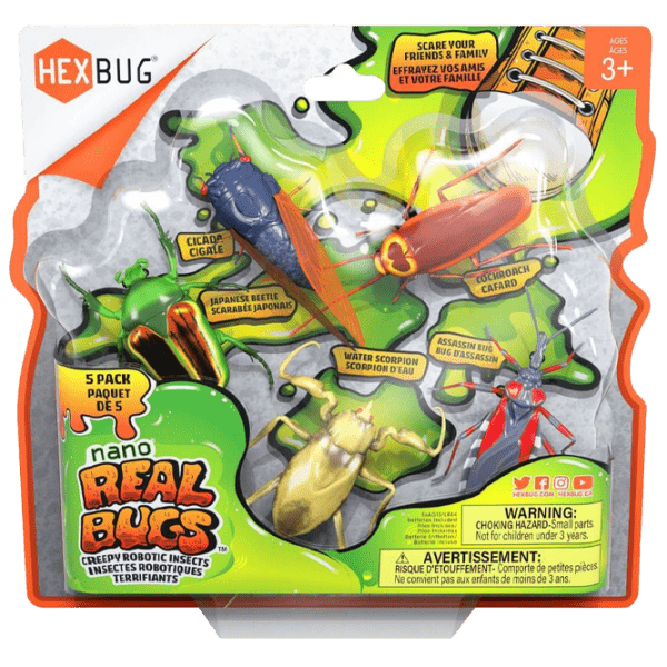 Робот Hexbug Real Bugs Flash Nano Real Bugs - 5PK 477-7676 Разноцветный Для детей, 3+ photo 1