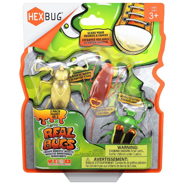 Робот Hexbug Real Bugs Flash Nano Real Bugs - 3PK 477-7801 Разноцветный Для детей, 9+ photo 1