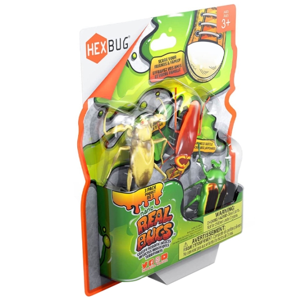 Робот Hexbug Real Bugs Flash Nano Real Bugs - 3PK 477-7801 Разноцветный Для детей, 9+ photo 4