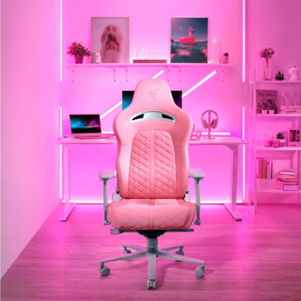 Scaun Gaming Razer Enki RZ38-03720100-R3G1 Pink Black  photo 5