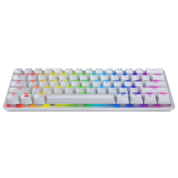 Tastatură Razer Huntsman Mini White Purple Switch Gaming, Cu fir photo 2
