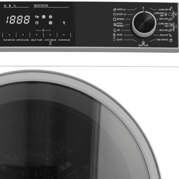 Mașină de uscat rufe SHARP KD-HHH8S7GW2-EE White 8 kg, A++ photo 8