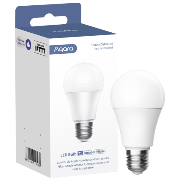 Умная лампочка светодиодная Aqara Bulb T1 LEDLBT1-L01 E27 | 8.5 Вт | White photo 5