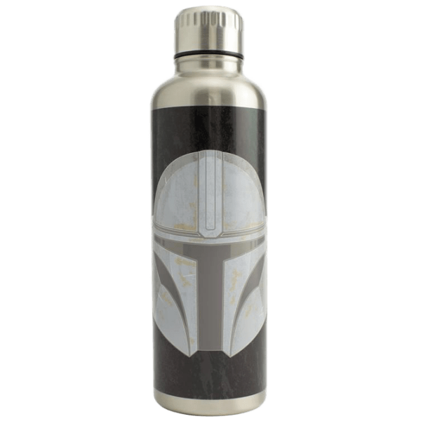 Sticlă pentru apă Fan Paladone The Mandalorian Black 500 ml photo 1