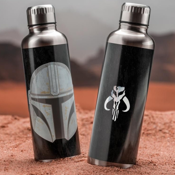 Sticlă pentru apă Fan Paladone The Mandalorian Black 500 ml photo 4