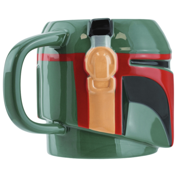 Cană Paladone Star Wars Boba Fett Shaped Green 650 ml photo 2